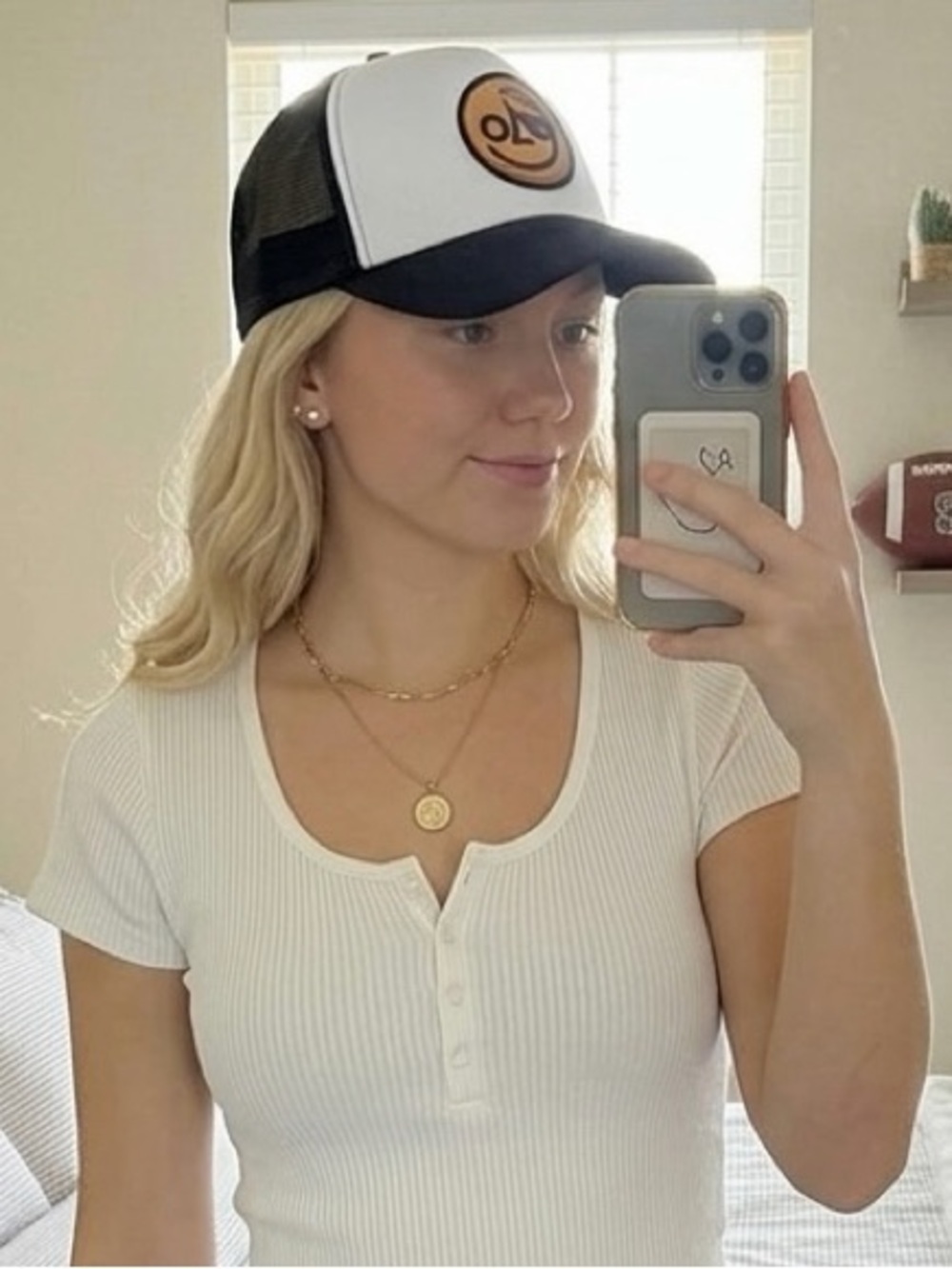 Olympia Beer Trucker Hat Mesh Hat Snapback Patch Hat Beer Cap Cap Smiley Oly
